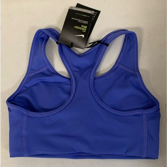 Nike Women’s XS Pro Swoosh Medium Sports Bra, Sapphire / Black - Picture 2 of 6